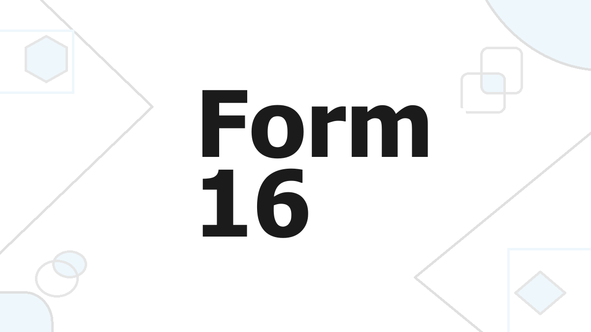 Income Tax Form 16