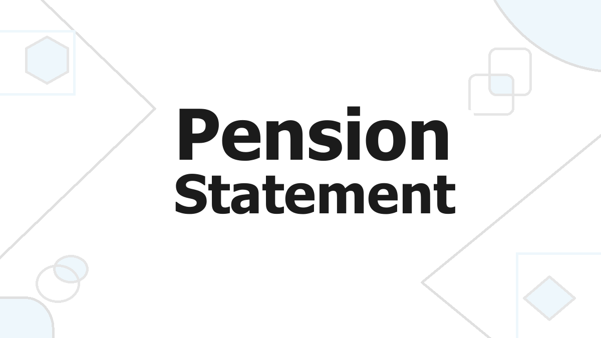 Pension Statement