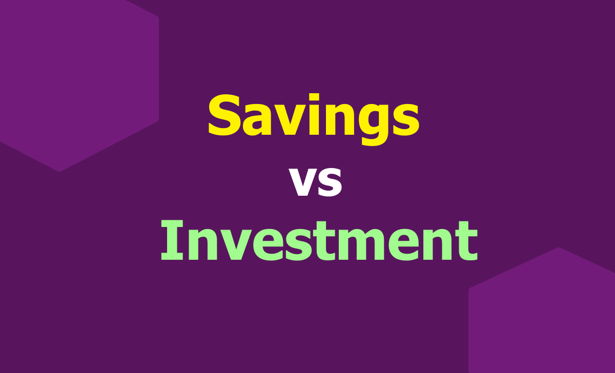 Savings vs Investment